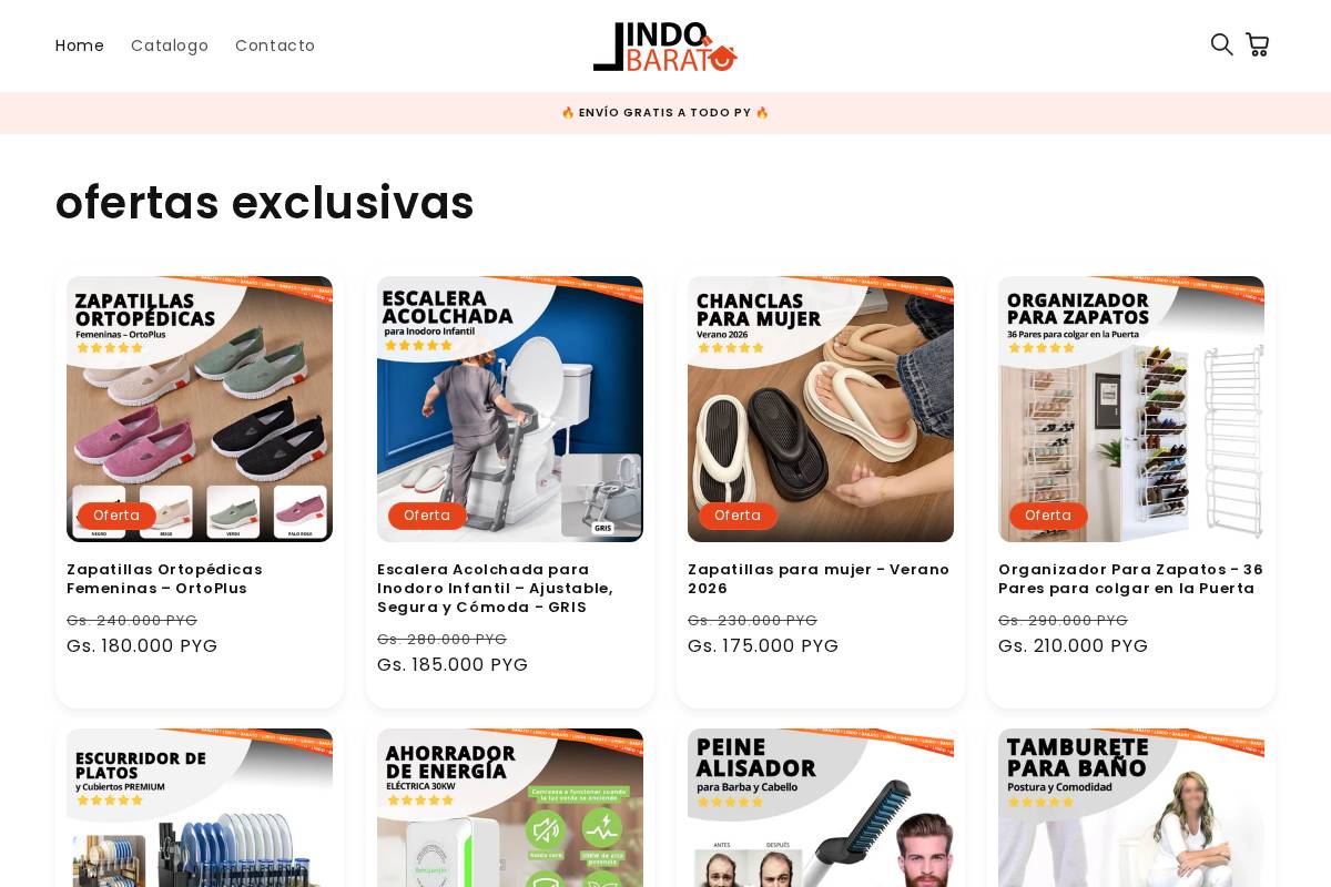 lindoybarato.com.py homepage screenshot