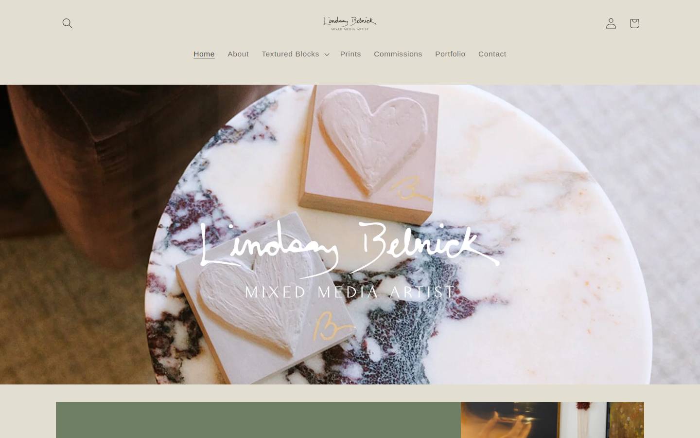 lindsaybelnick.com homepage screenshot