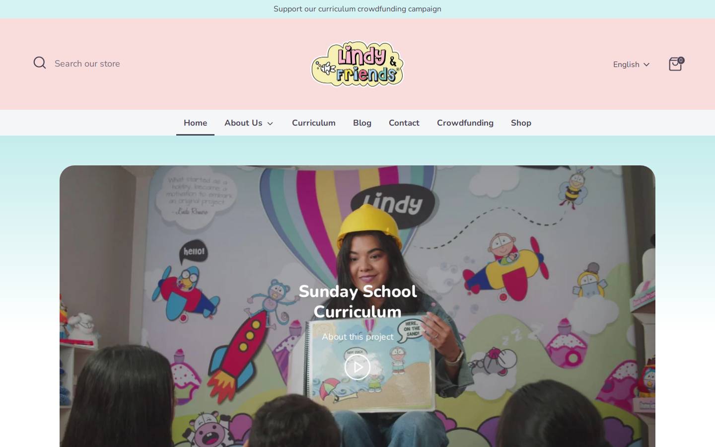 lindyandfriends.com homepage screenshot