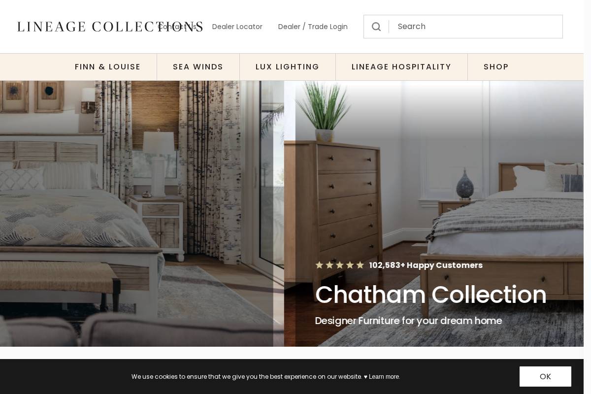 lineage-collections.com homepage screenshot