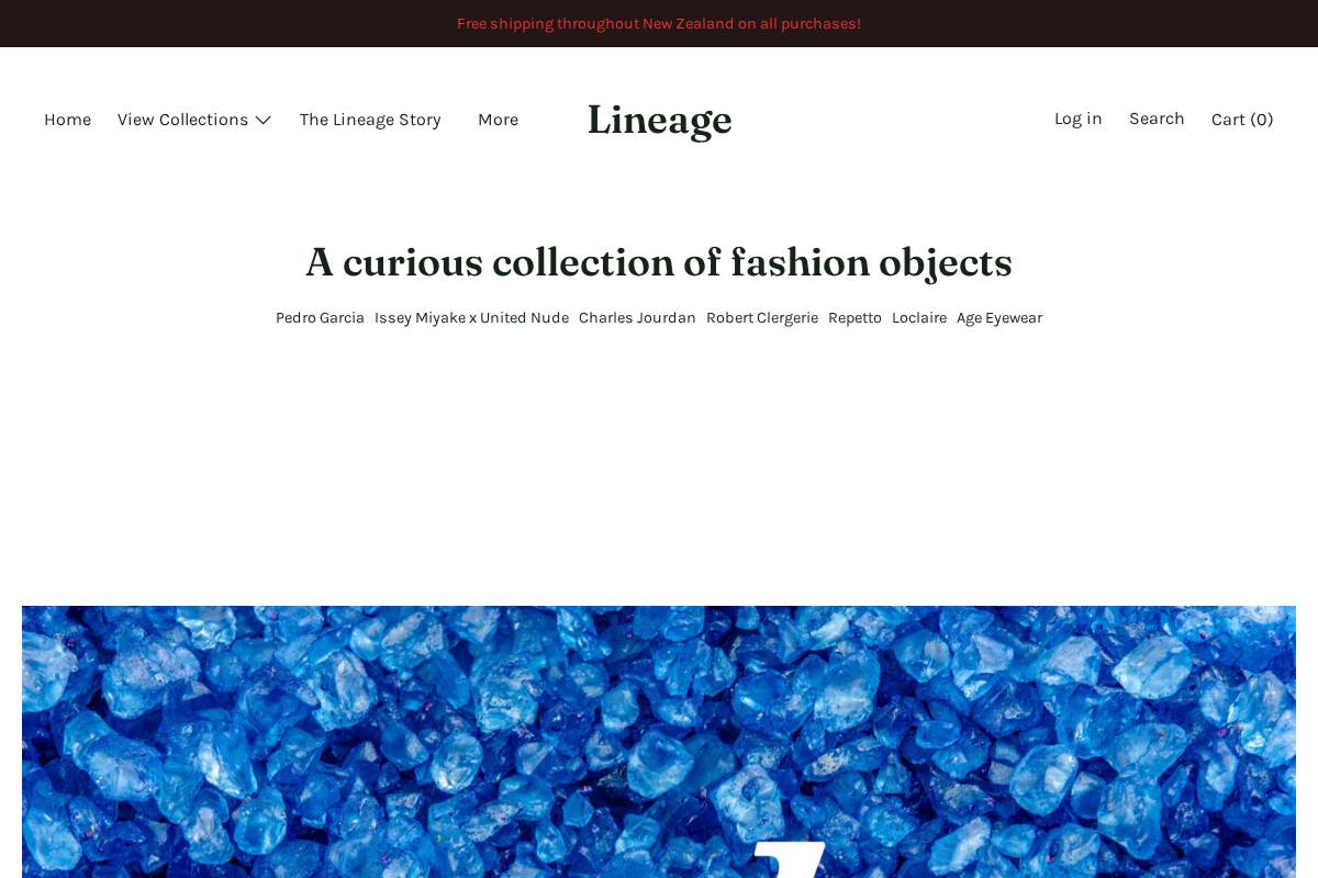 lineage.co.nz homepage screenshot