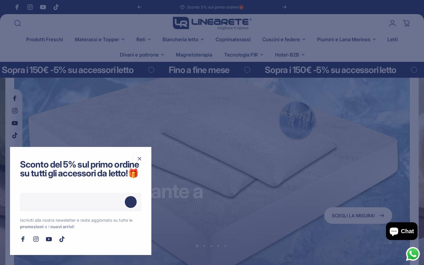 Linearete Srl homepage screenshot