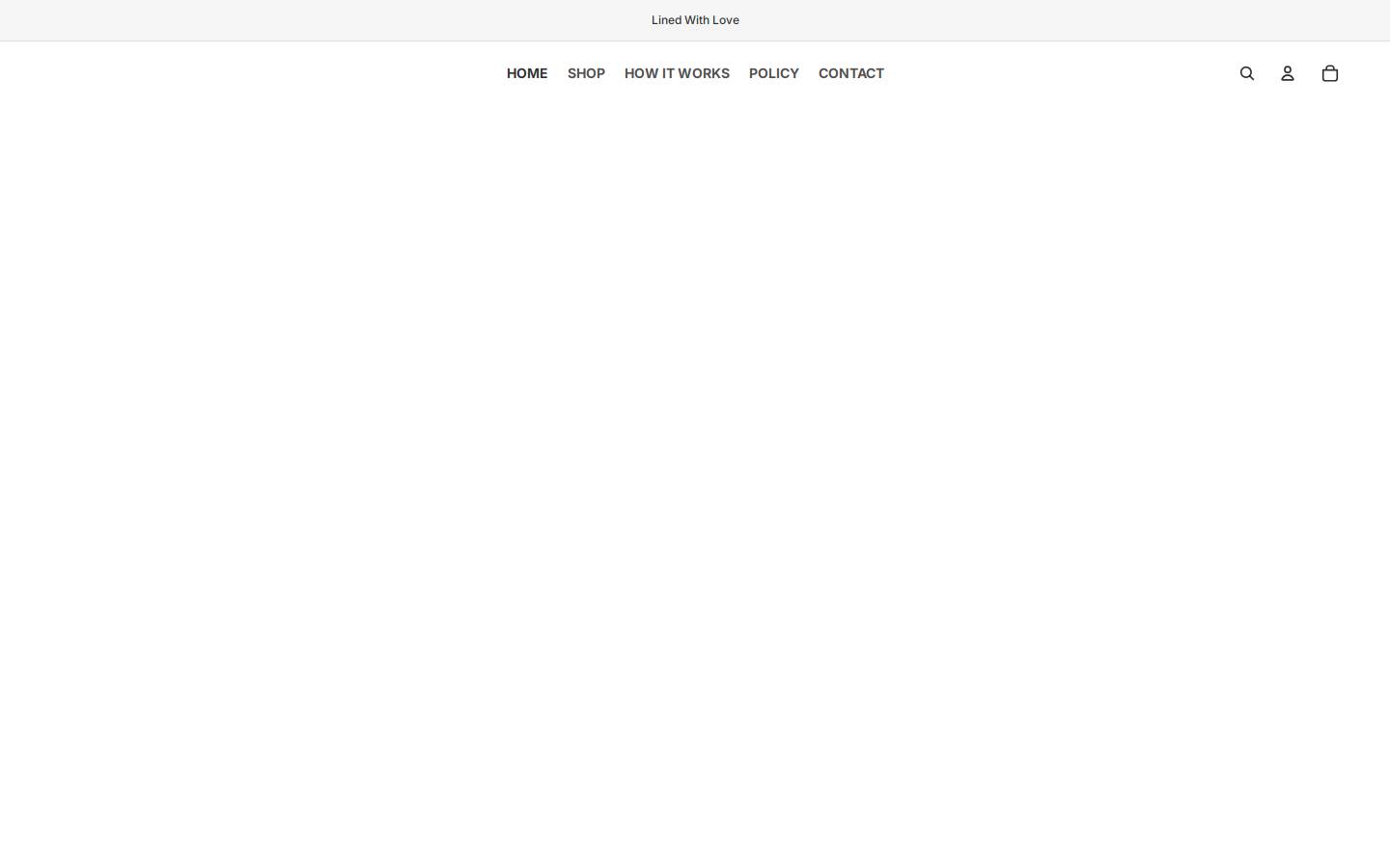 linedwithlove.com homepage screenshot