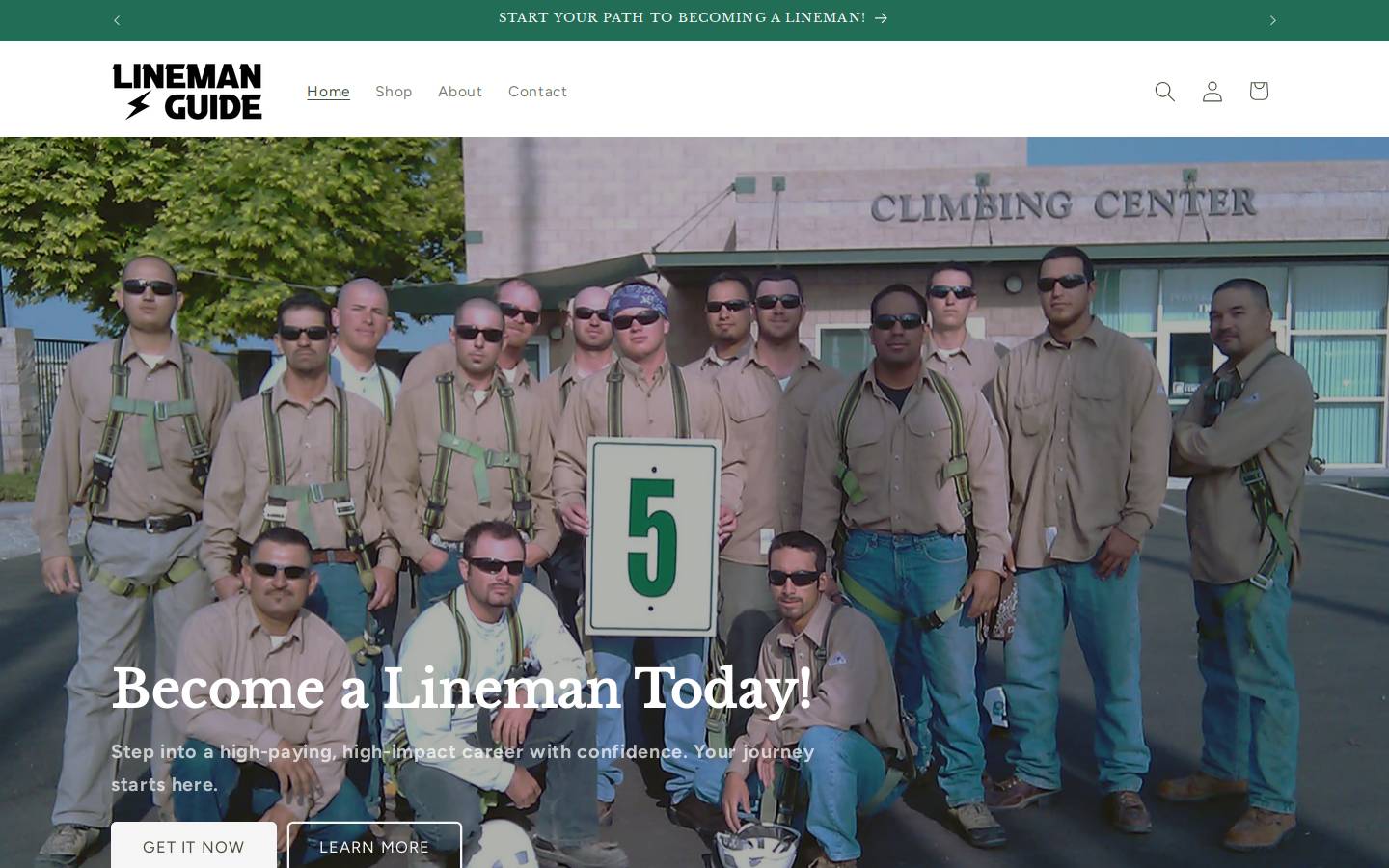 linemanguide.com homepage screenshot