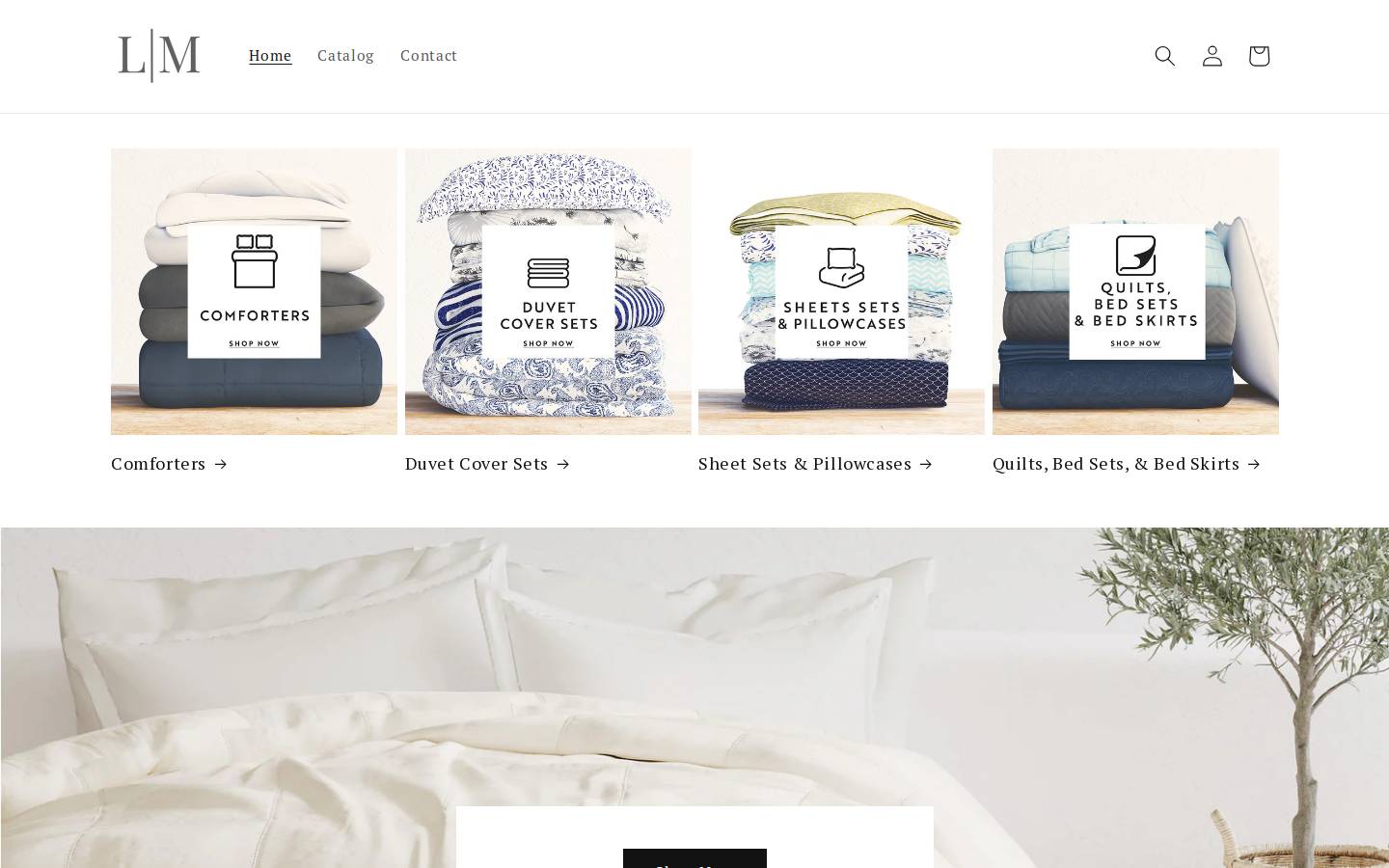 linen-market.com homepage screenshot