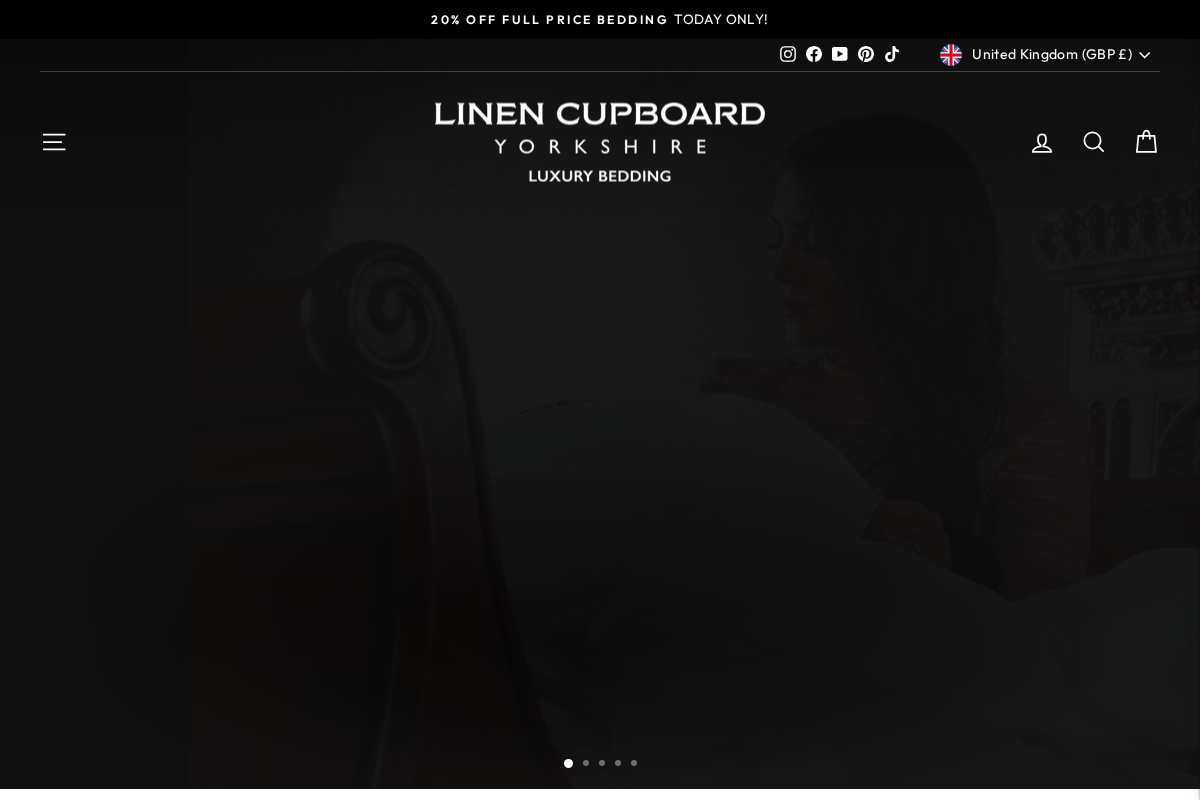 Linen Cupboard homepage screenshot