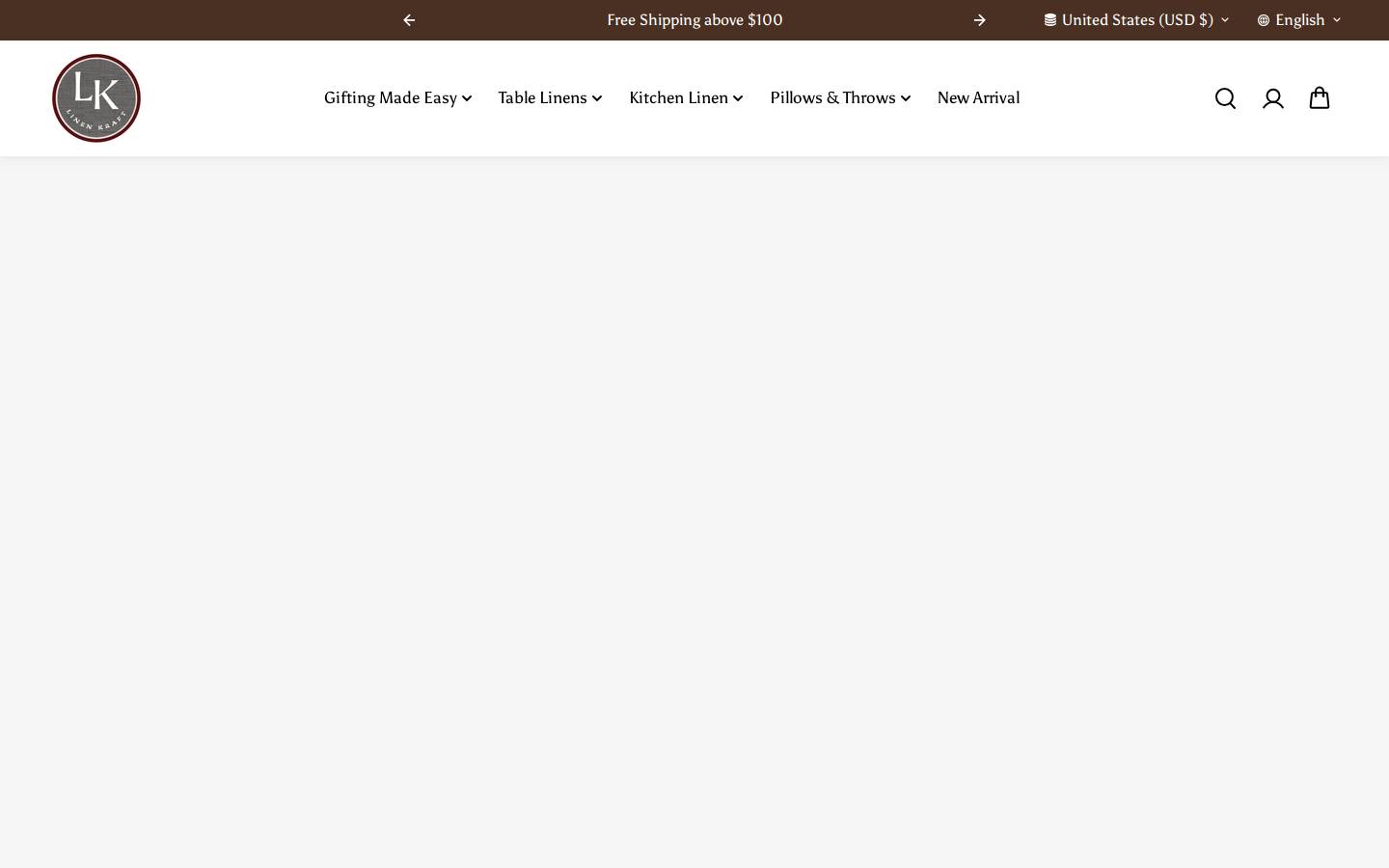 linenkraft.com homepage screenshot