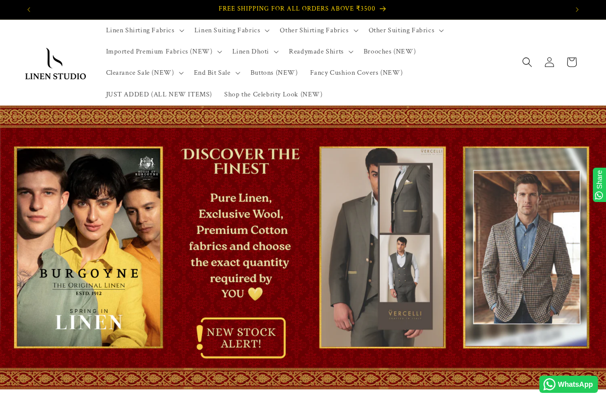 Linen Studio homepage screenshot