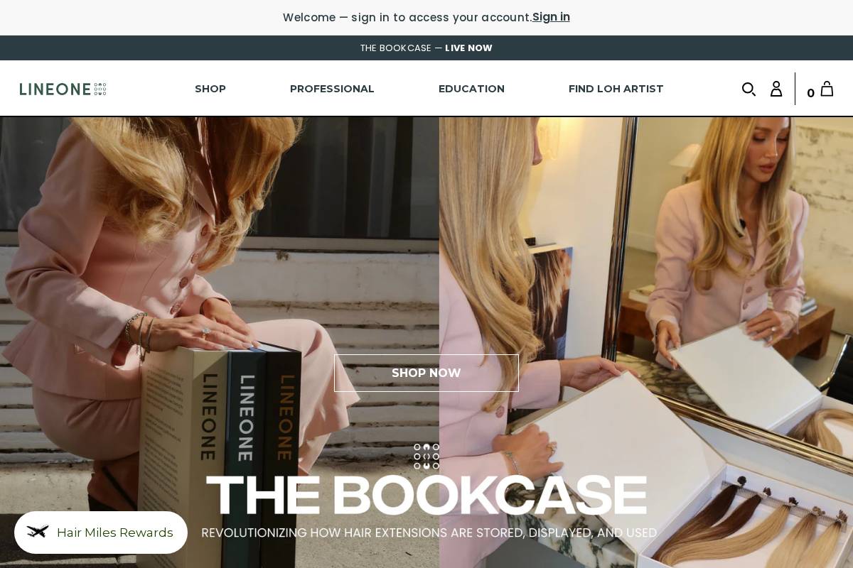 lineonehair.com homepage screenshot