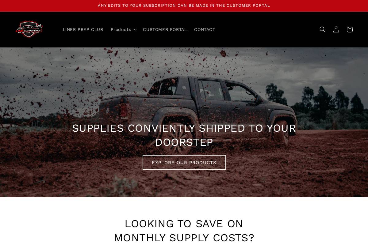 linesupplyshop.com homepage screenshot