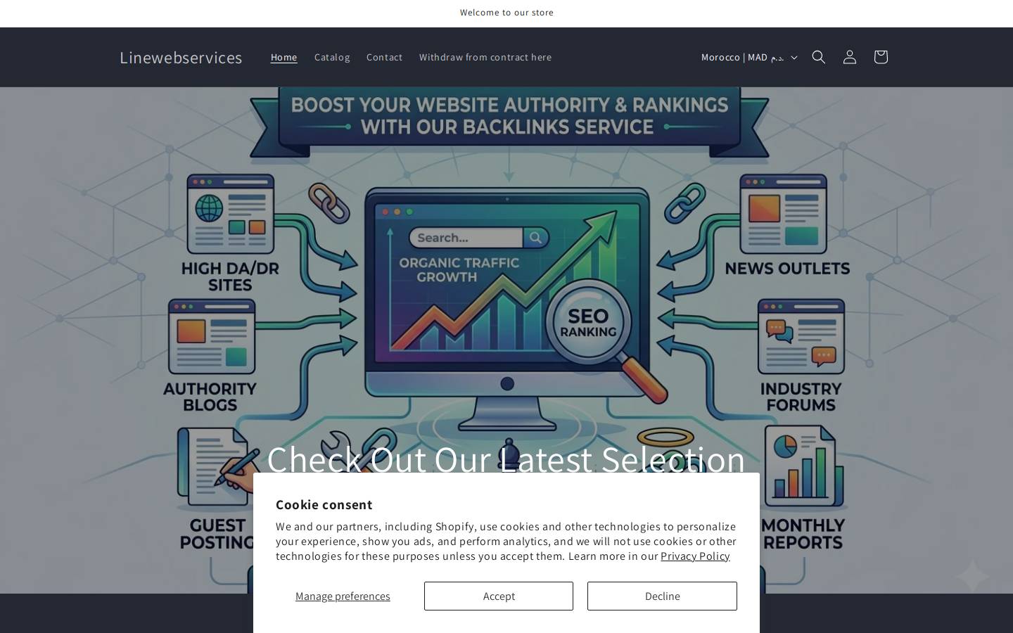 linewebservices.com homepage screenshot