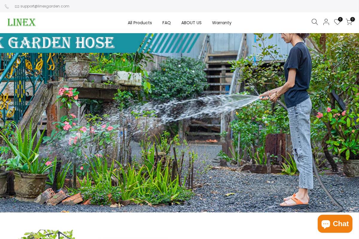 linexgarden.com homepage screenshot