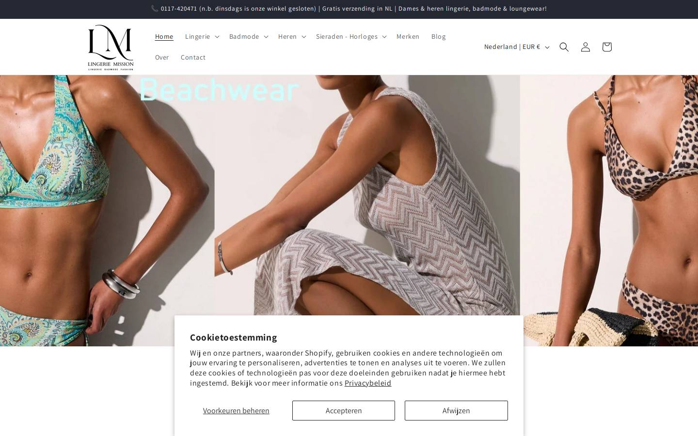 lingeriemission.nl homepage screenshot
