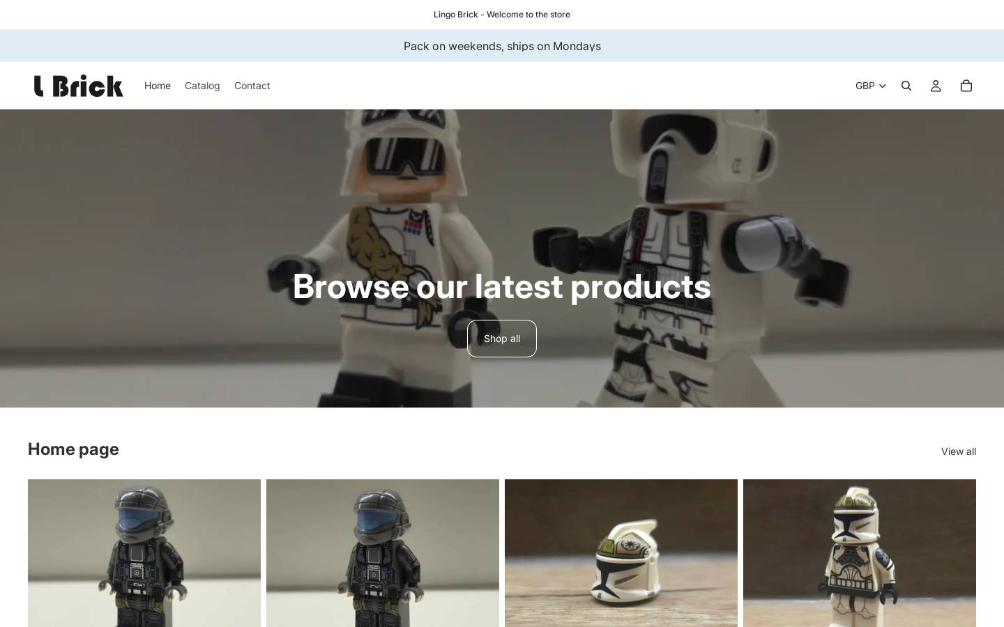 lingobrick.com homepage screenshot
