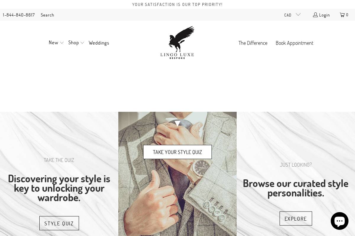 lingoluxe.com homepage screenshot