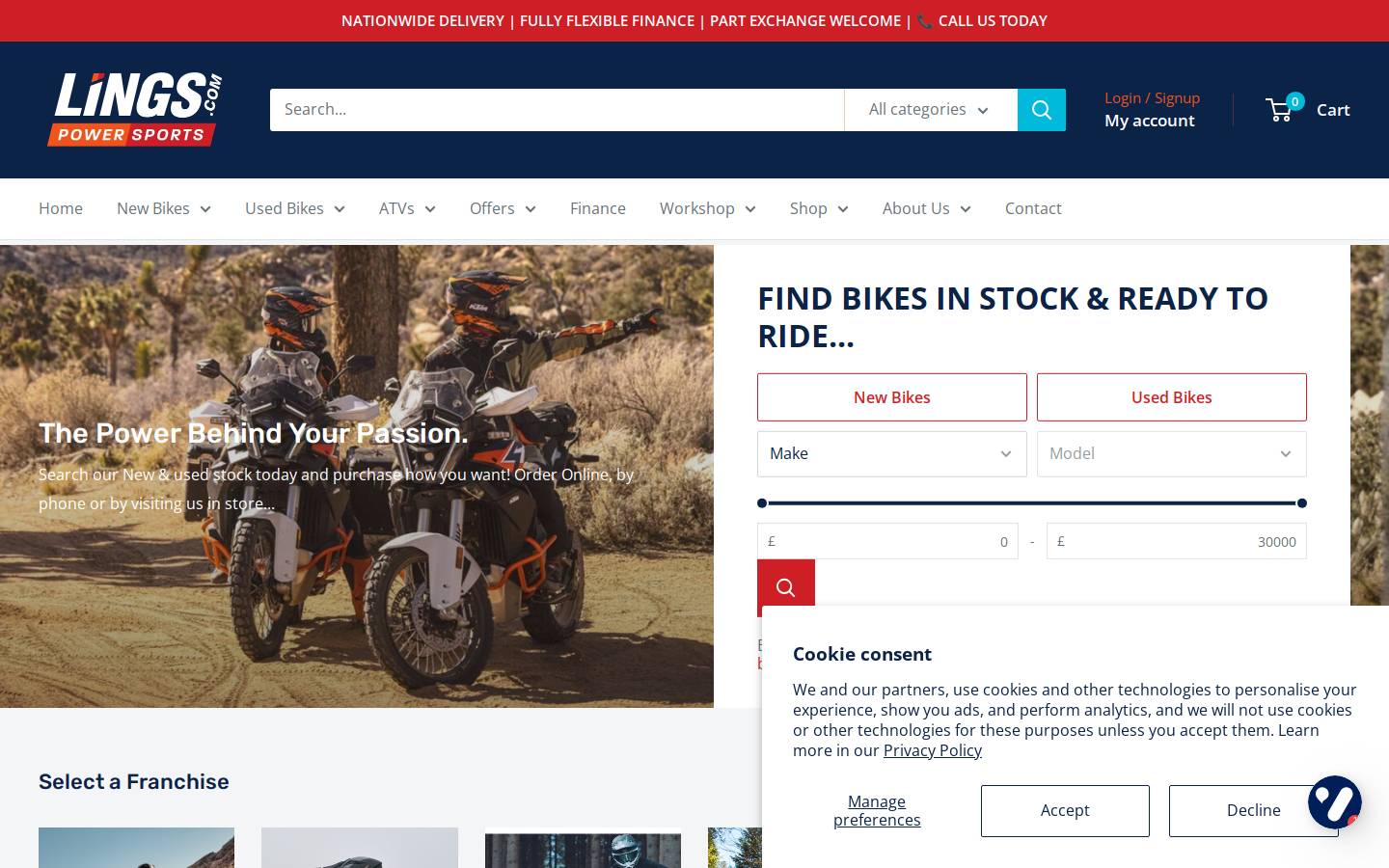 Lings homepage screenshot