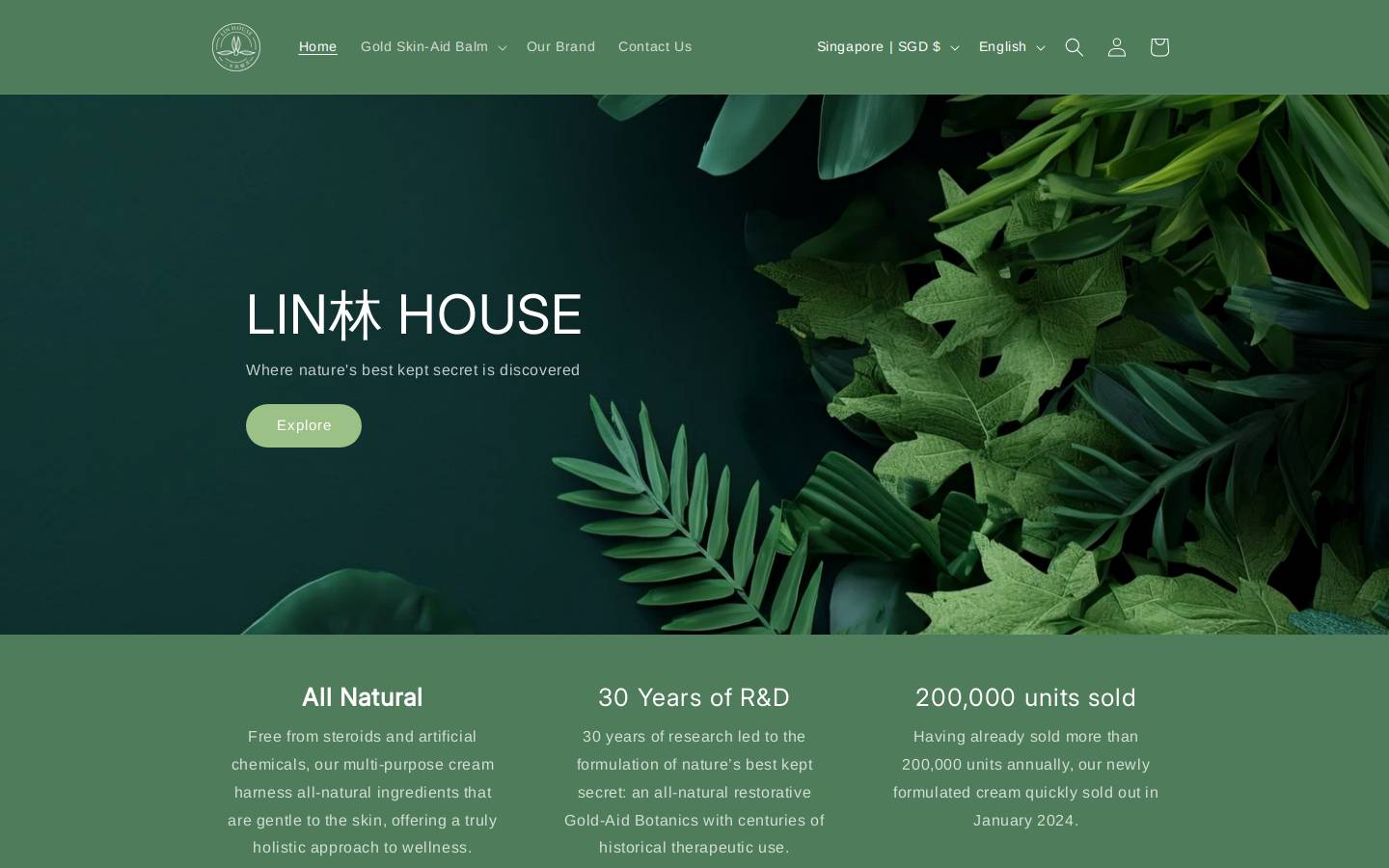 linhouseglobal.com homepage screenshot