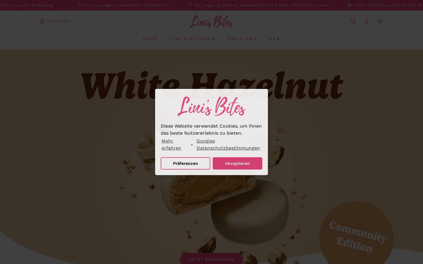 linisbites.com homepage screenshot