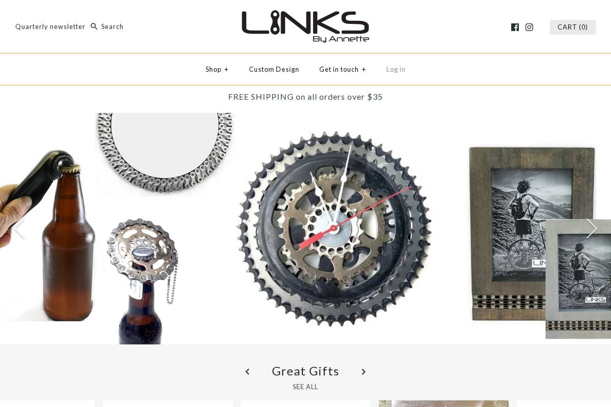 linksbyannette.com homepage screenshot
