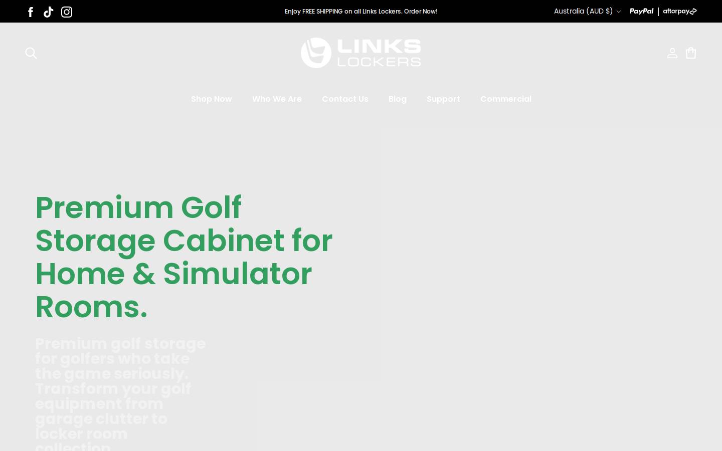 linkslockers.com homepage screenshot