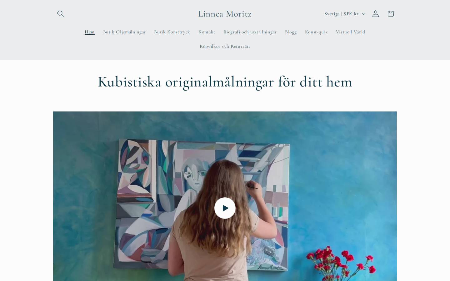 linneamoritz.com homepage screenshot