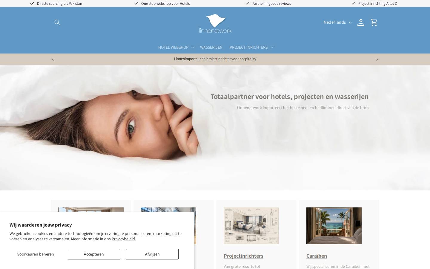 linnenathome.be homepage screenshot