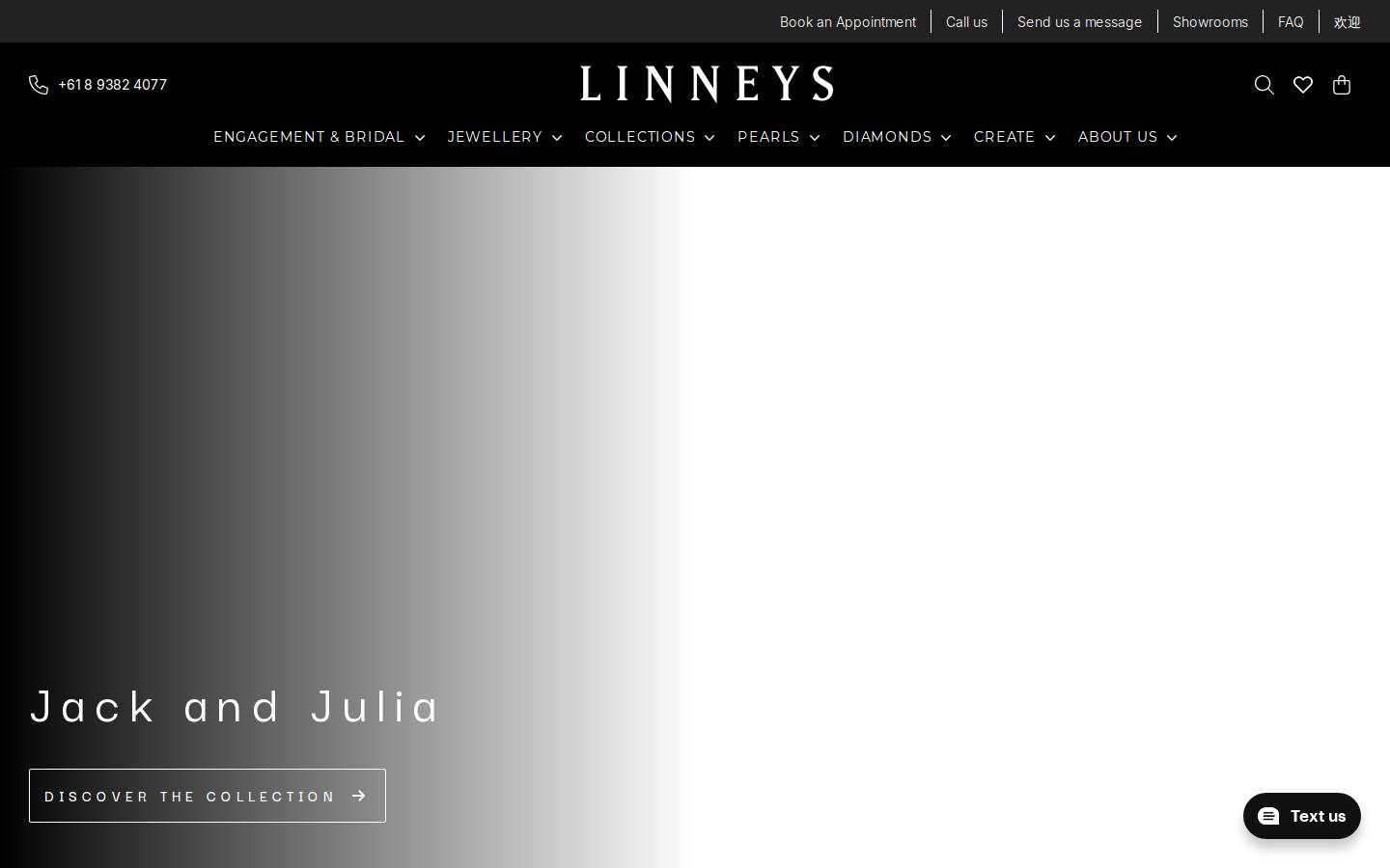 linneys.com.au homepage screenshot