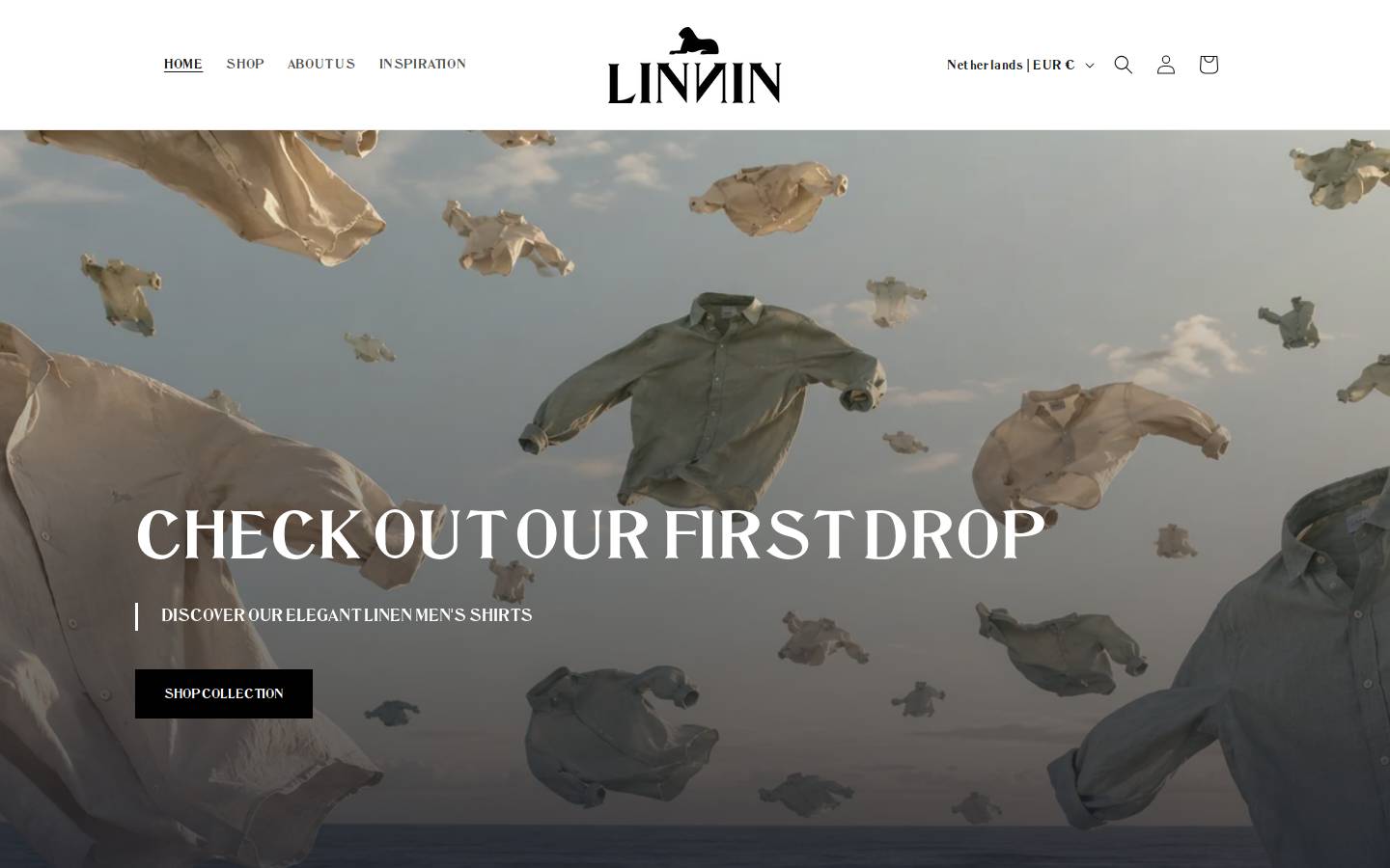 Linnin homepage screenshot