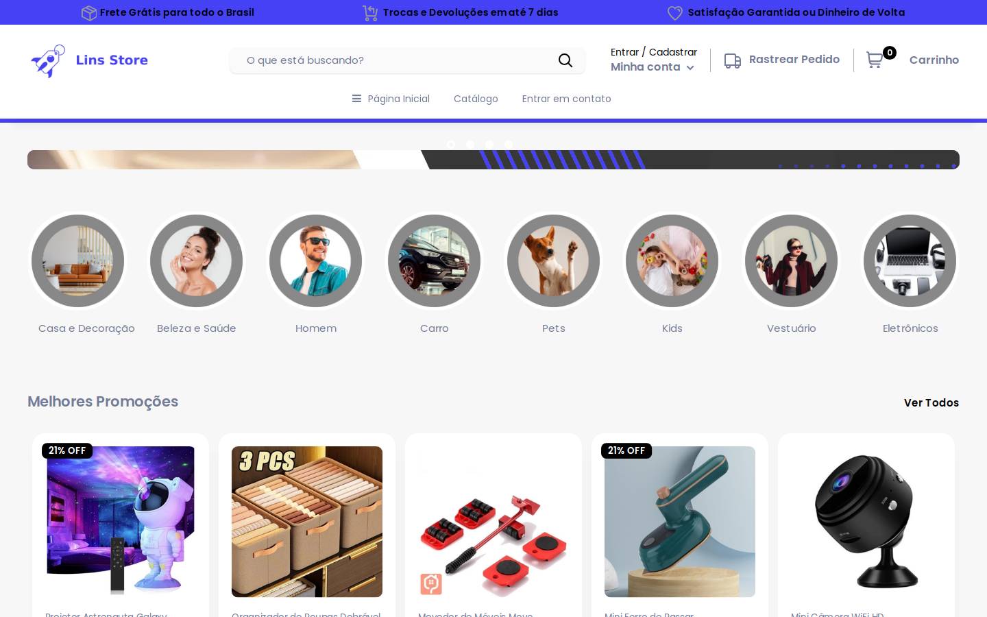 linsstore.com homepage screenshot
