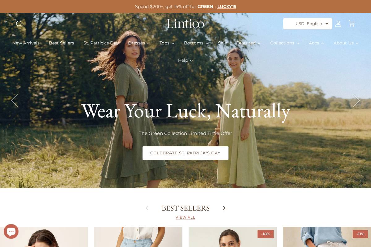 LINTICO homepage screenshot