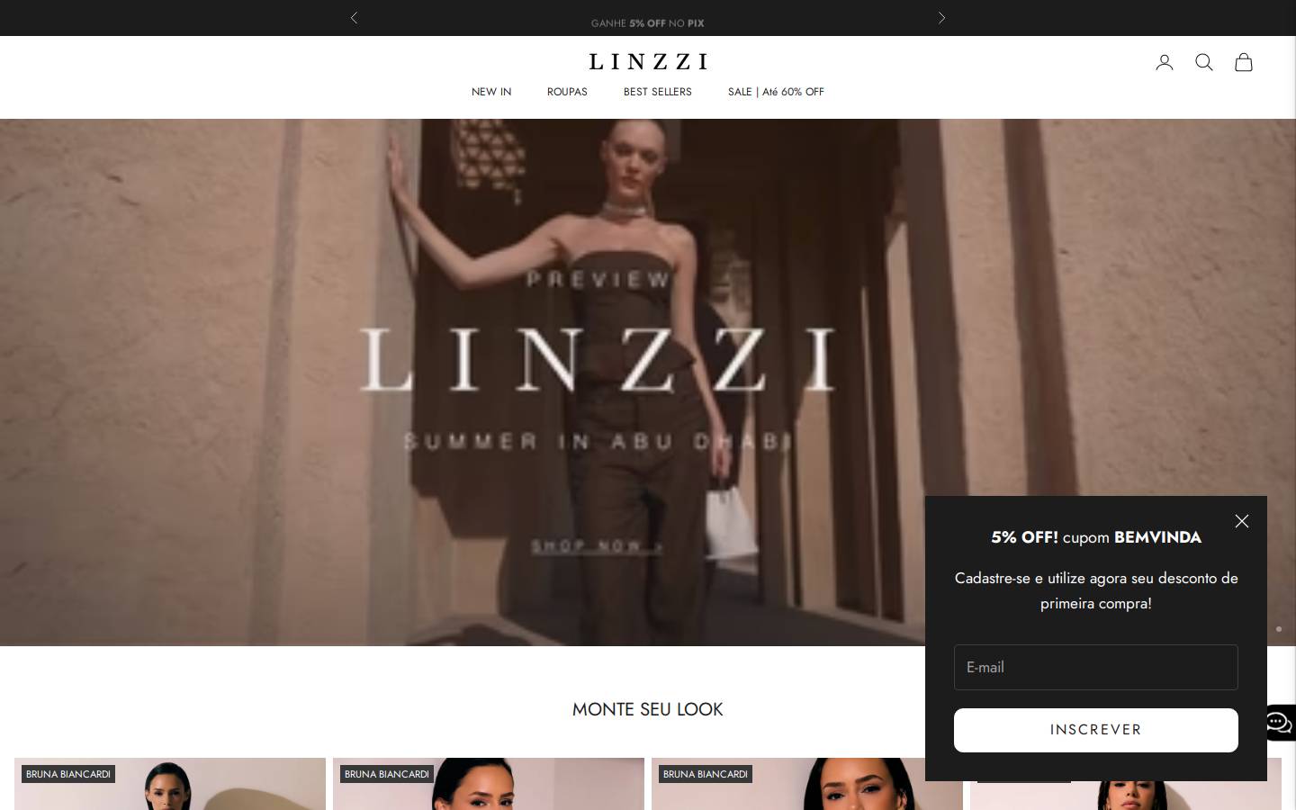 linzzi.com homepage screenshot