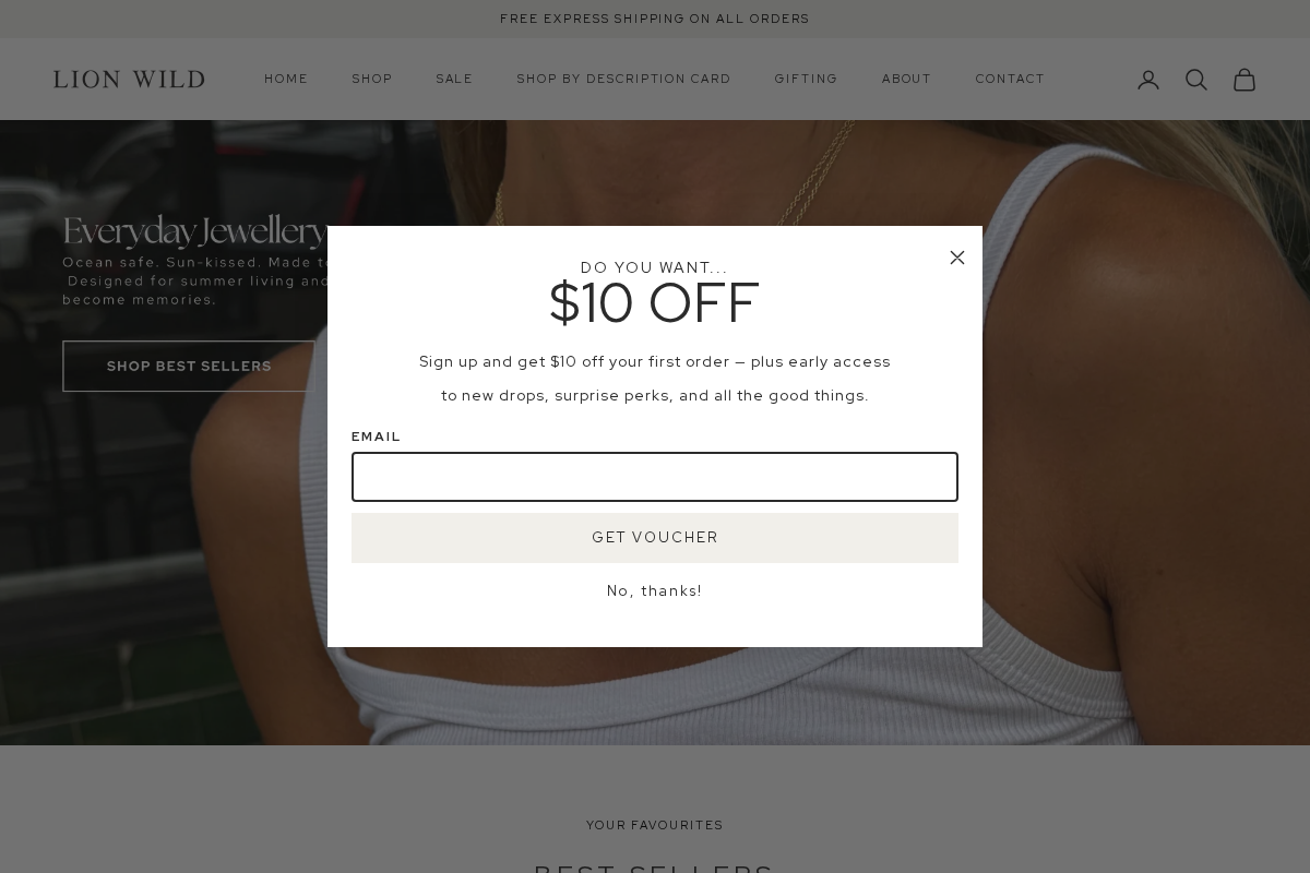 Lion Wild homepage screenshot