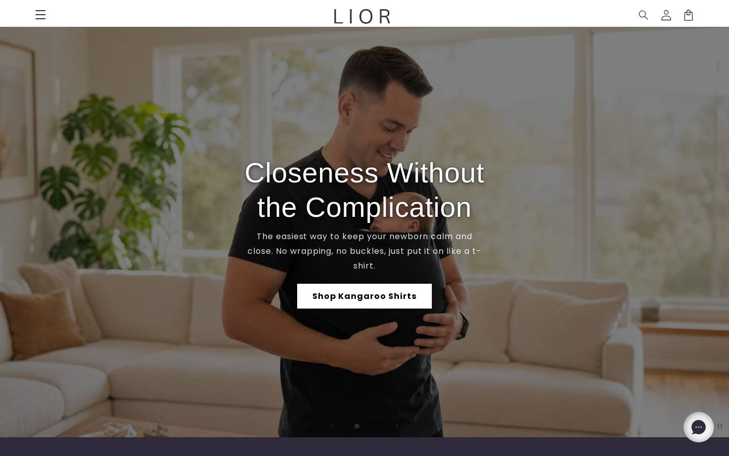 Lior homepage screenshot