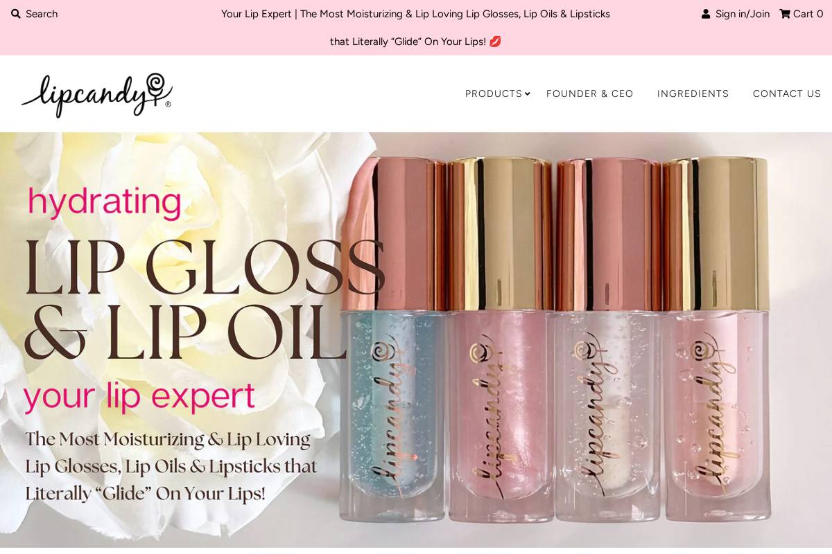 lipcandy.ca homepage screenshot