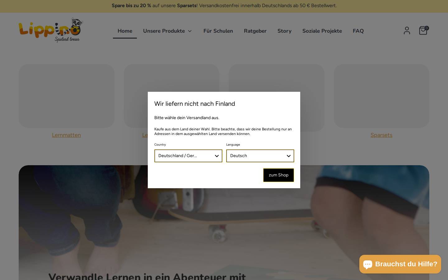 lippino.de homepage screenshot