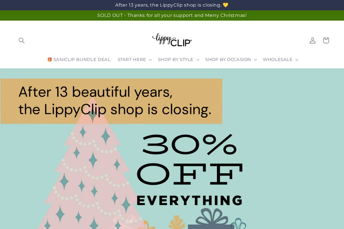lippyclip.com homepage screenshot