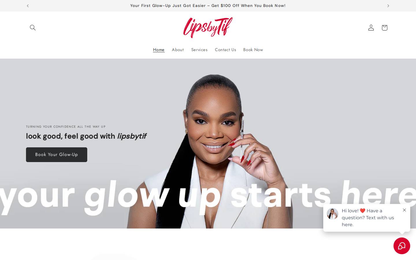 lipsbytif.com homepage screenshot