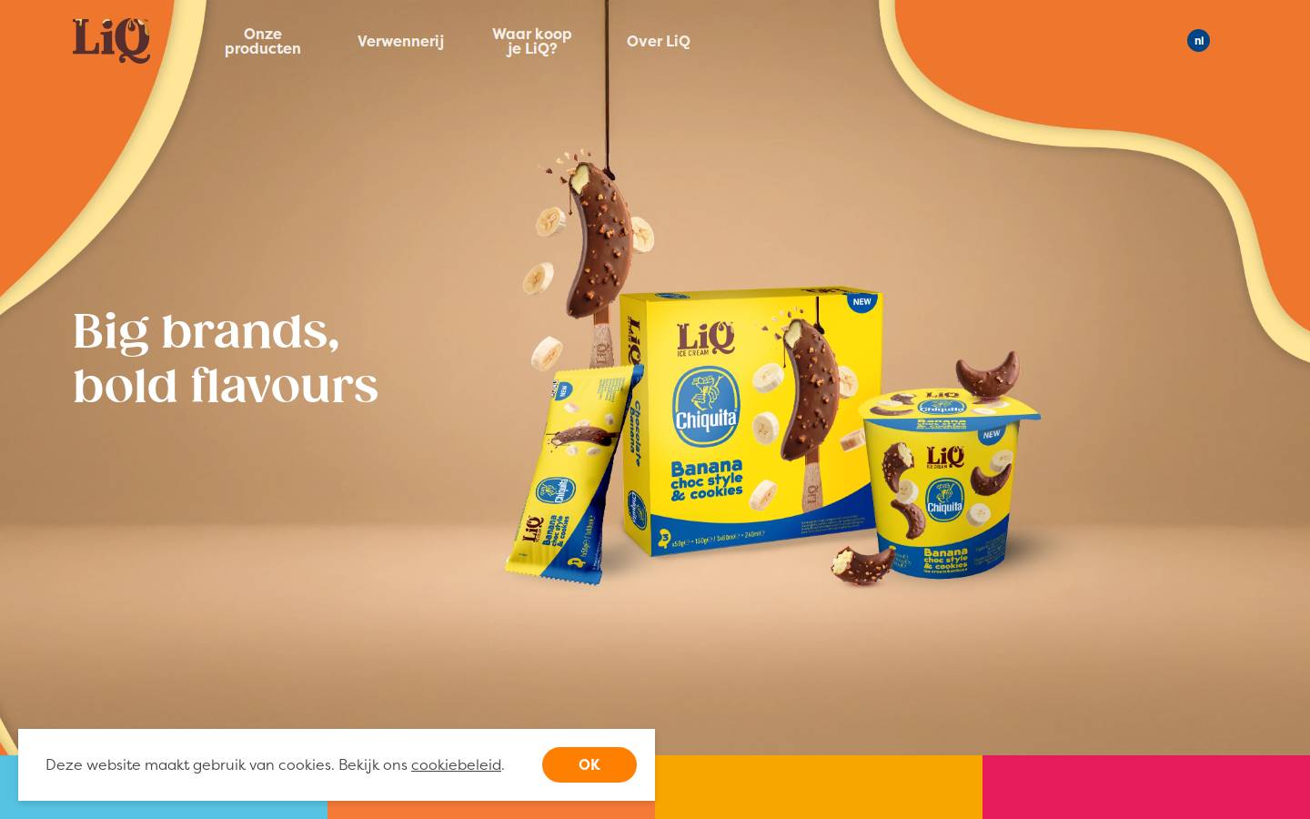 LIQ homepage screenshot