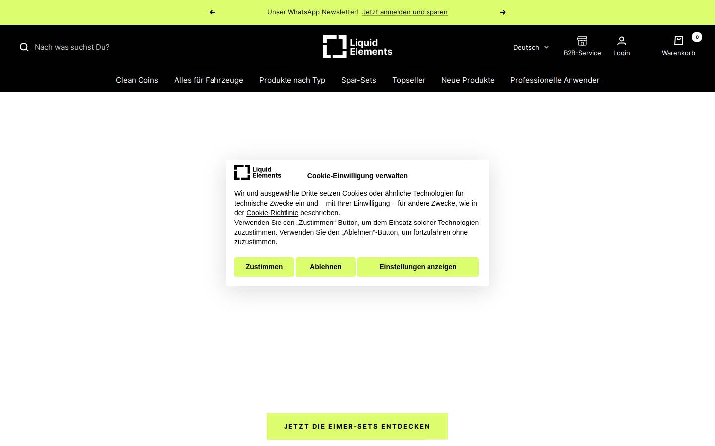 liquidelements.de homepage screenshot