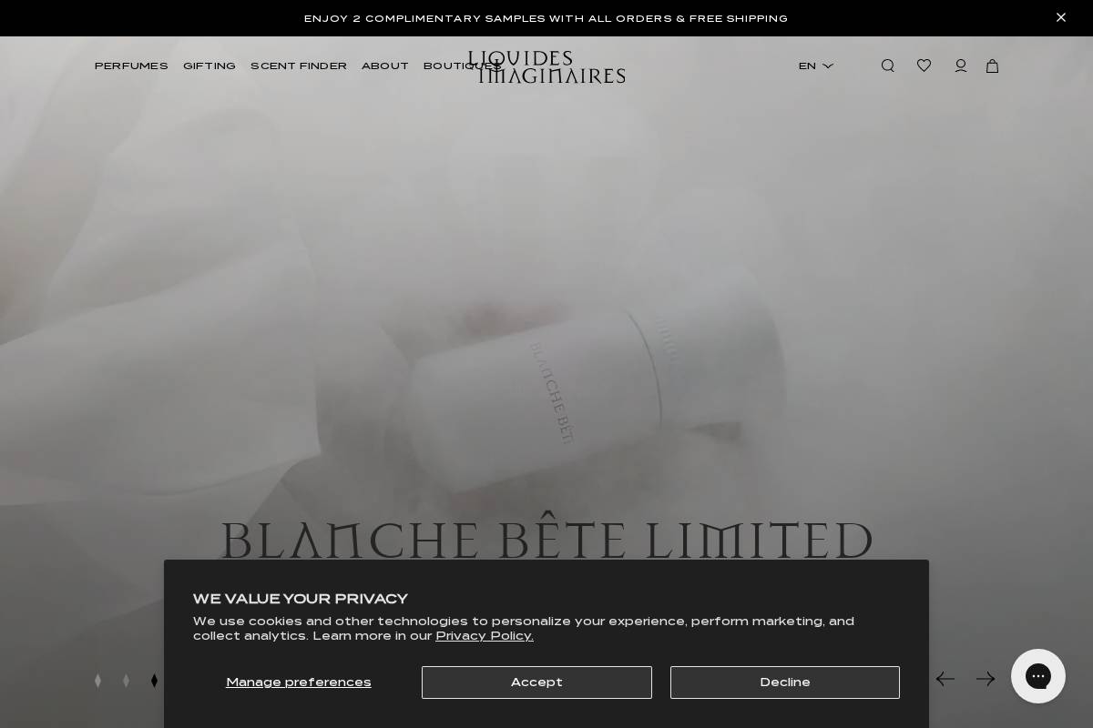 Liquidesimaginaires homepage screenshot
