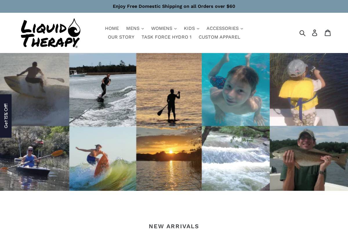 liquidtherapy.com homepage screenshot