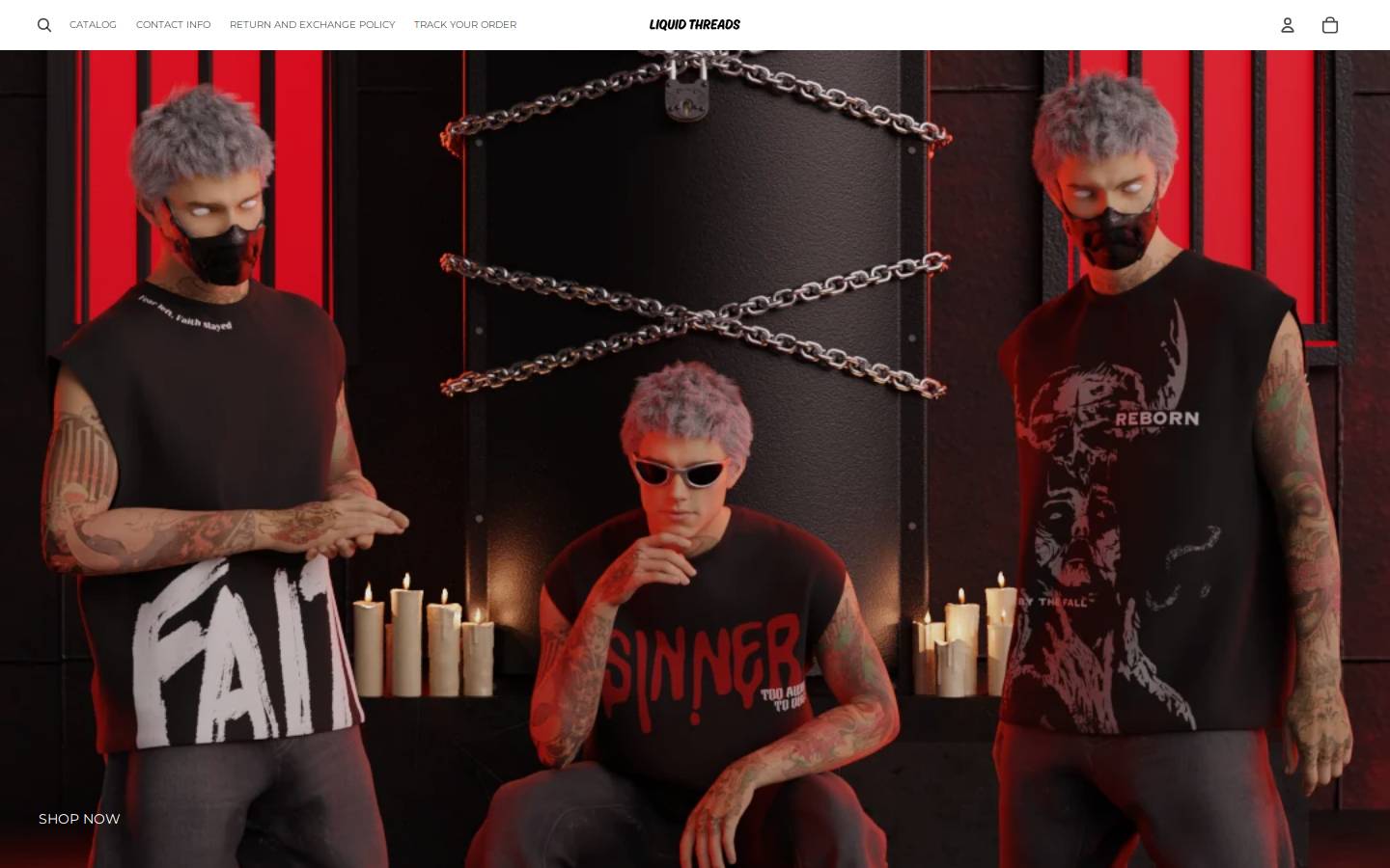 liquidthreads.in homepage screenshot