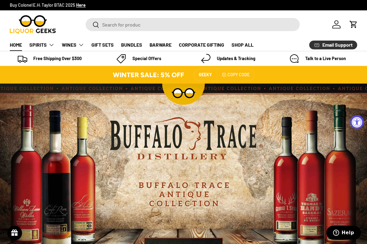 Liquor Geeks homepage screenshot