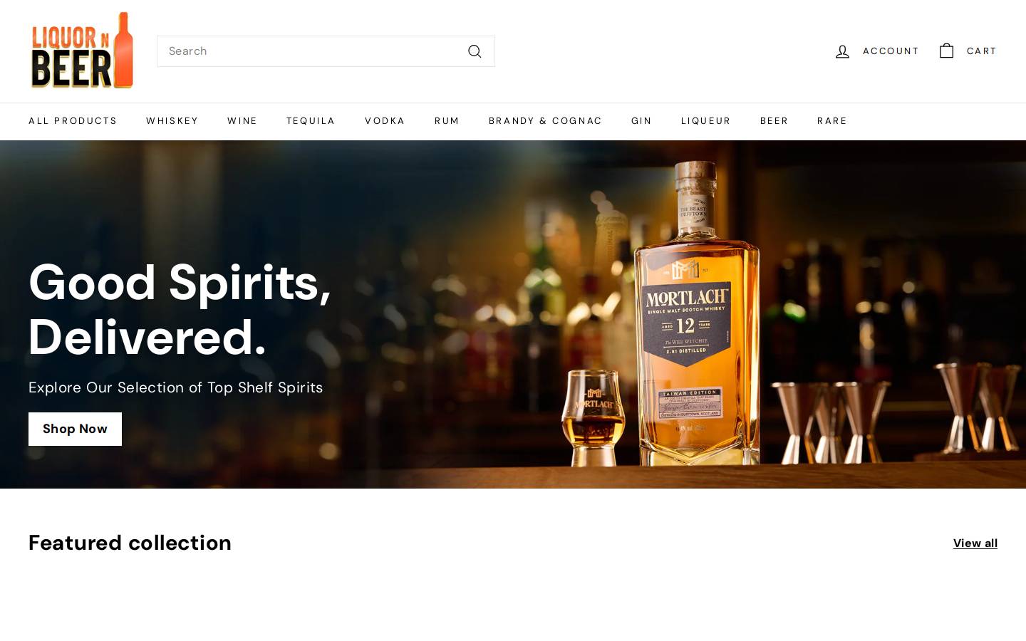 Liquornbeers homepage screenshot