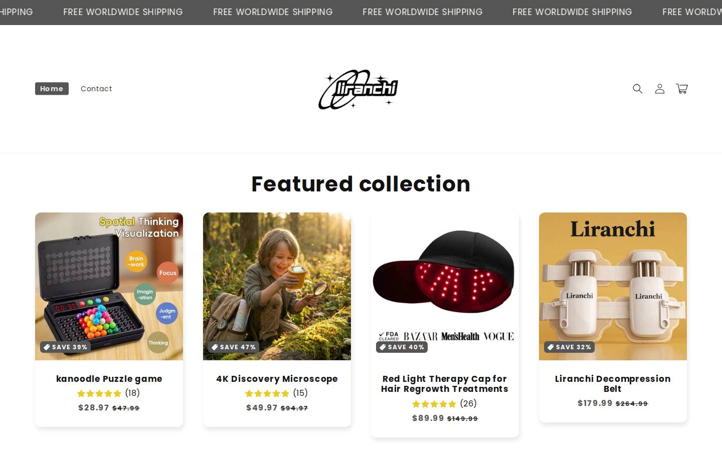 liranchi.com homepage screenshot
