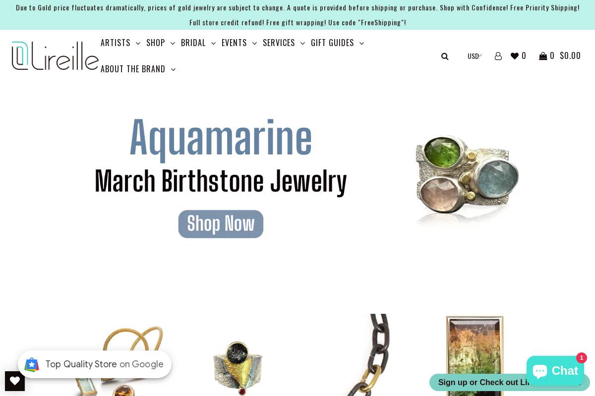 Lireille homepage screenshot