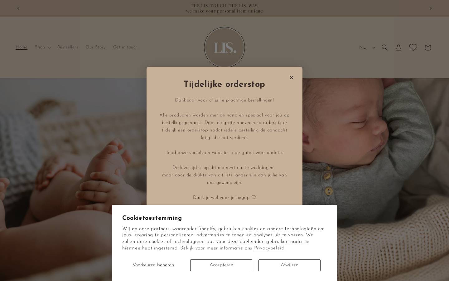 lis-thelabel.nl homepage screenshot