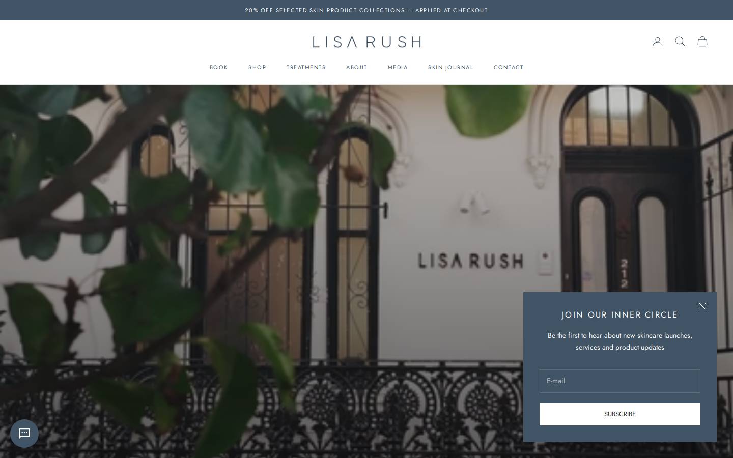 lisa-rush.com homepage screenshot