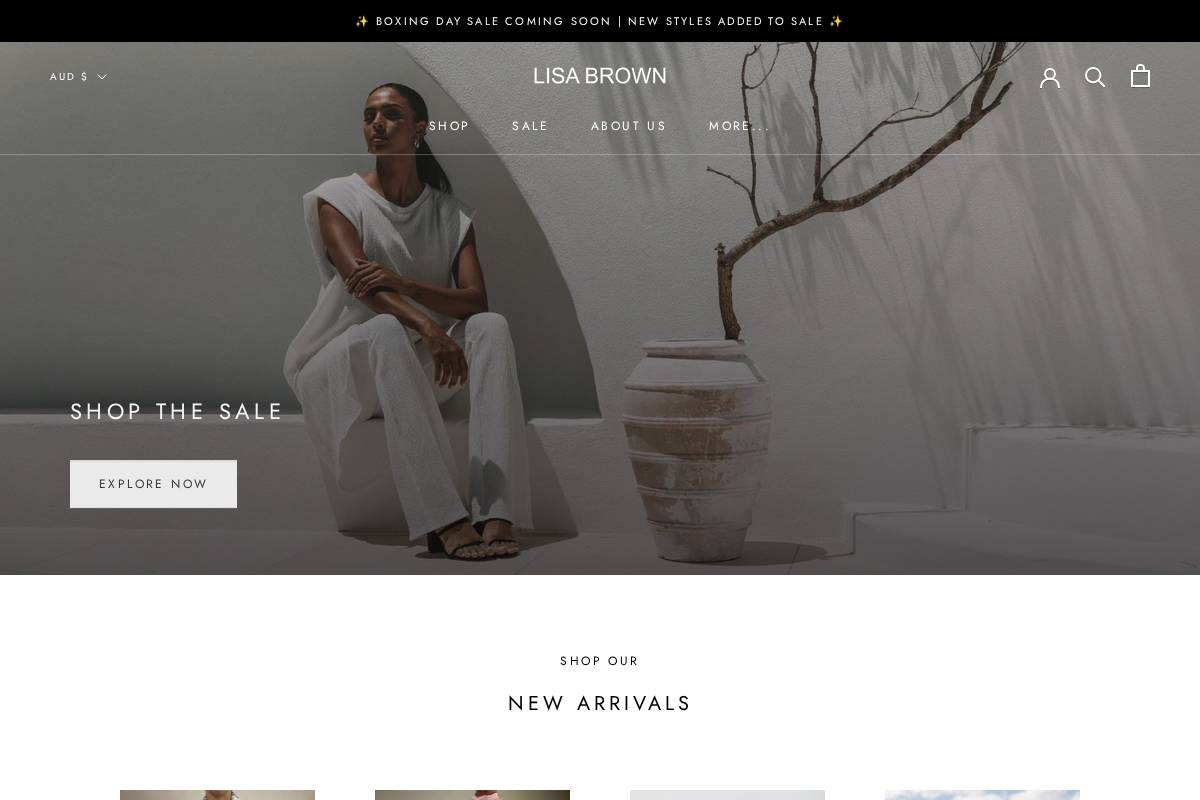 lisabrown.com.au homepage screenshot