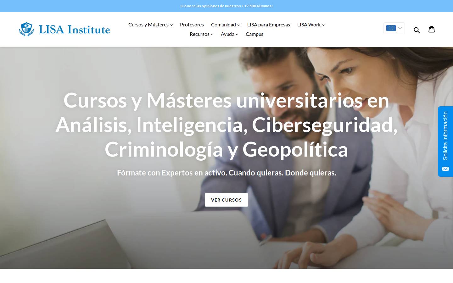 lisainstitute.com homepage screenshot